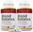 Justified Laboratories (2 Pack Blood Balance Advanced Formula 620MG Supplement Pills 120 Capsules 2