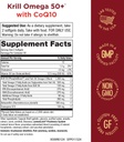 Krill Omega 50 Plus w/ CoQ10 from Purity Products - 1300mg Krill Oil and Fish Oil Blend - 100mg CoQ10 - 500mg Natural Astaxanthin - Support for Joint, Brain Health and more - 60 Mini Softgels 3