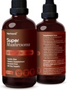 Super Mushrooms 8-in1 - 4 fl oz Liquid Extract - Brain Booster & Immune Support Drops - Reishi, Lion`s Mane, Cordyceps, Chaga, Mitake, Turkey Tails, Shiitake, Agaricus - High Potency - 90-Day Supply 2