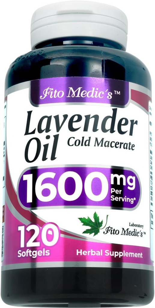 FITO MEDIC'S Lab | Lavender Pills |120 Soft gels | 1600 mg | Better Absorption | Lavender Extract | Lavanda | Lavender | Lavender Capsules, Lavender Oil 2