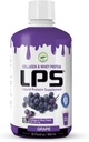 LPS Liquid Collagen & Whey Protein Supplement - Sugar-Free, Dye-Free, Non-GMO Drink - Hydrolyzed Collagen & Whey Peptides Promotes Healthy Skin & Hair for Men & Women, Grape, 32 fl oz 2