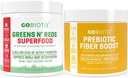 GOBIOTIX Bundle Prebiotic Fiber Supplement + Super Greens Powder N' Super Reds Powder 2