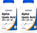 Nutricost Alpha Lipoic Acid 600mg, 240 Vegetarian Capsules - Gluten Free, Soy Free & Non-GMO, 120 Servings (2 Bottles) 2