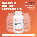 Rugby 600 mg Calcium Tablets - Made with 10 mcg (400 IU) of Vitamin D3 - Dietary Supplement - 150 Tablets 4