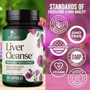 Liver Cleanse Detox & Repair Formula - 20-in-1 Advanced Liver Support Supplement with Silymarin Milk Thistle, Dandelion Root, Artichoke Extract, Turmeric, Choline, & Beetroot - 120 Veggie Capsules 5