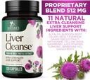 Liver Cleanse Detox & Repair Formula - 20-in-1 Advanced Liver Support Supplement with Silymarin Milk Thistle, Dandelion Root, Artichoke Extract, Turmeric, Choline, & Beetroot - 120 Veggie Capsules 6