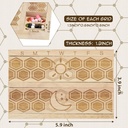 Chengu Wood 7 Day Weekly Pill Organizer Vitamin Dispenser Wooden Pill Case Container Box for Vitamin Fish Oil Pills Supplements, Arthritis Friendly, Outdoor Travel 4