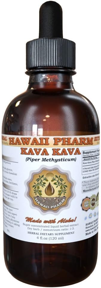 HawaiiPharm Kava Kava Liquid Extract, Kava Kava (Piper Methysticum) Tincture Supplement 4 oz 2