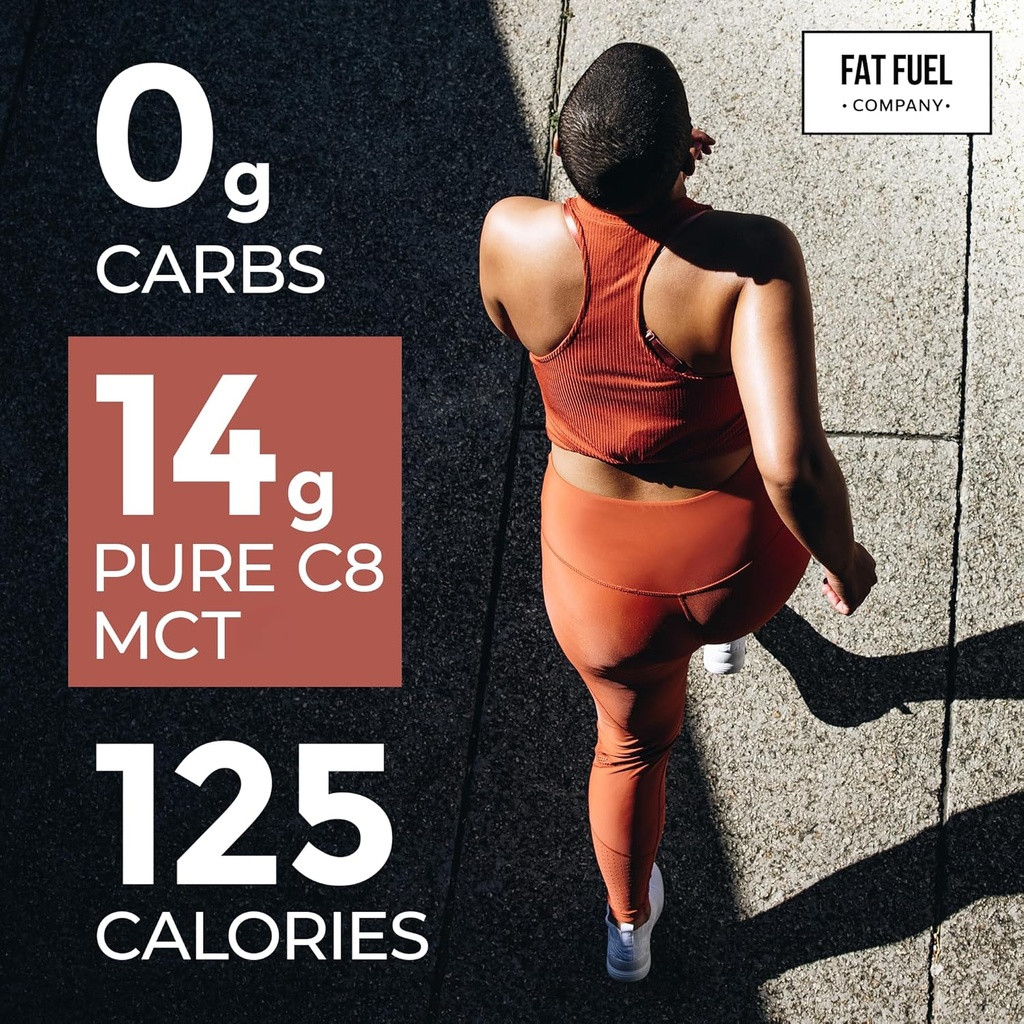Fat Fuel C8 MCT Oil - Pure and Organic Body Fuel from Coconuts, Keto Supplement for Energy and Focus - 16 Fl Oz 3