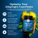 Herbal Adaptogen Mood Support Supplement - Calming Adaptogens Supplement for Stress & Cortisol Management with Ashwagandha Rhodiola Rosea & Maca Root - Vegan Non GMO & Daytime Friendly -120ct 5