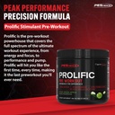 PEScience Prolific Energy Pre Workout – L Citrulline for Nitric Oxide, Rhodiola & CDP Choline Nootropic for Focus – Preworkout for Men & Women – 40 Scoops, Sour Green Apple 4