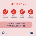 Ibsa FilmTec D3 - Dietary Supplement – 2000 IU Vitamin D3-30 Oral Dissolving Films for Immediate Release and Tolerability - Gluten-Free, Lactose-Free, Sugar-Free, Non-GMO 3