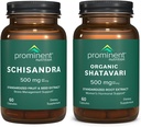 Prominent Nutrition Stress Management & Hormone Support - Schisandra Fruit Extract & Organic Shatavari Capsules 2