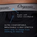 Organic Signatures Men's Boxers 100% Organic Cotton, Soft Boxers for Men, 3-Pack 5