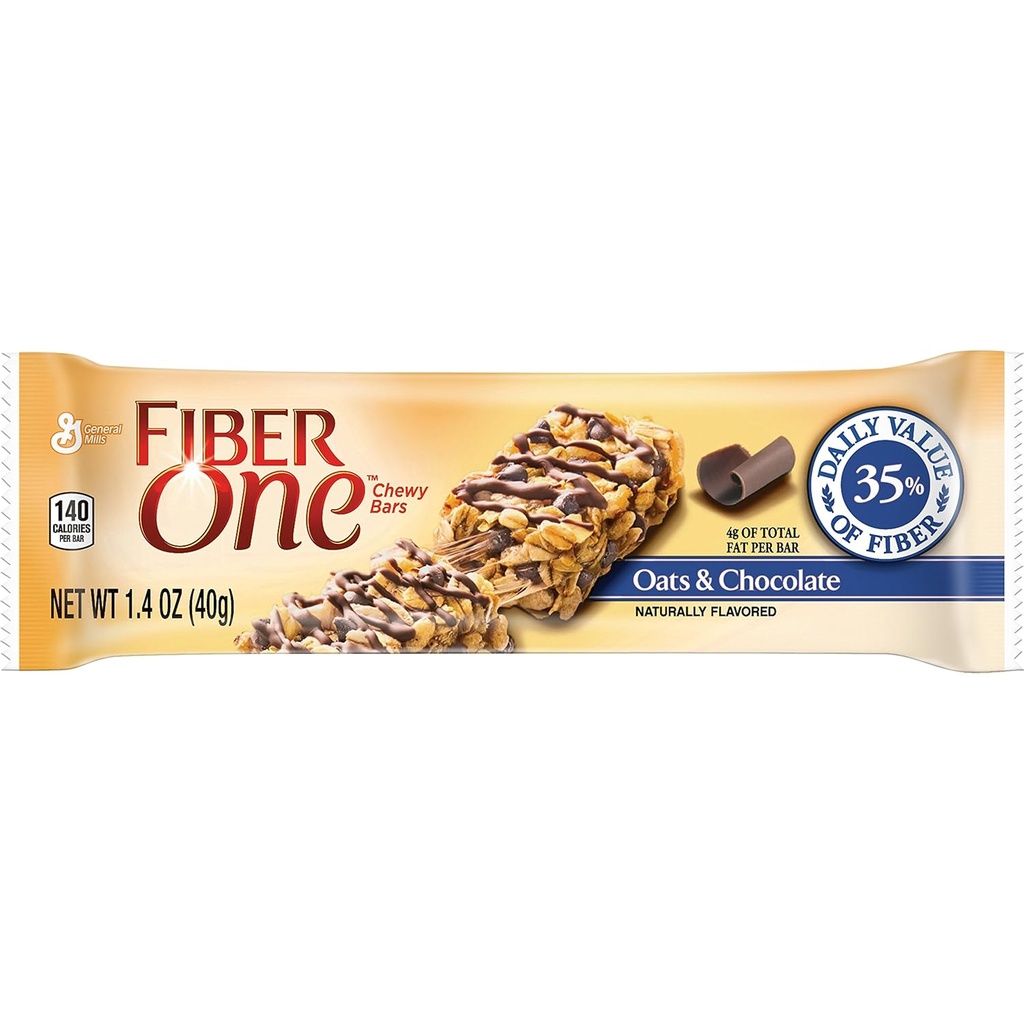 Fiber One Chewy Bar, Oats and Chocolate, Fiber Bars Mega Pack, 1.4 Ounce (Pack of 30) 4