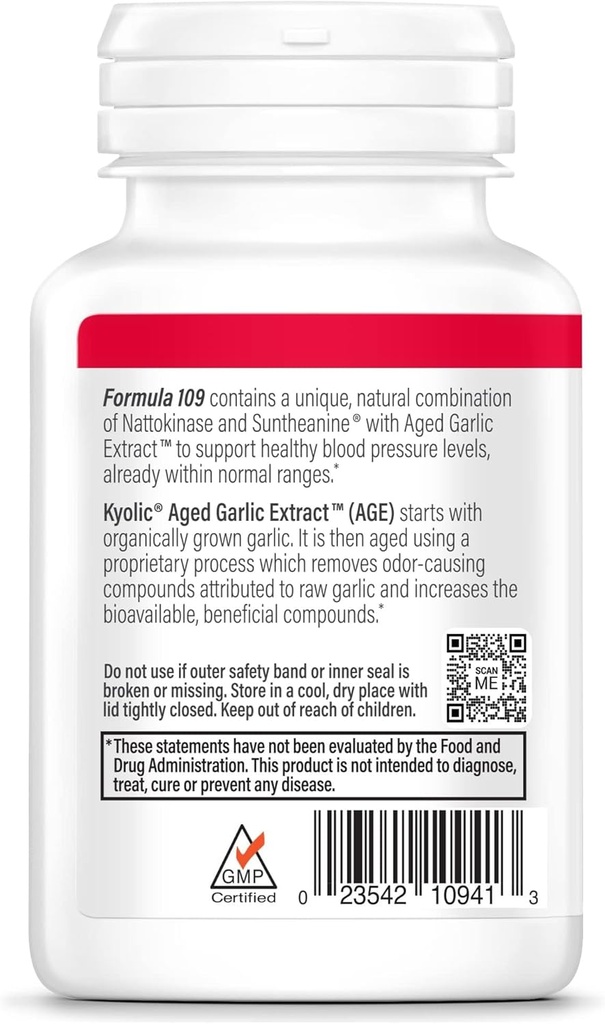 Kyolic Aged Garlic Extract Formula 109, Blood Pressure Health 5
