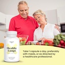 Lung Support Supplement, for Respiratory Support & Bronchial Wellness – Butterbur, Bromelain, Feverfew, Cordyceps, Stinging Nettle & Pine Bark (60 Servings) 6