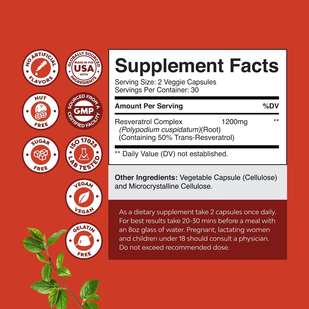 Bundle of Women's Saw Palmetto and Resveratrol Supplement - Saw Palmetto Extract Capsules with Maca Root & Biotin for Hair Loss and AMPK Metabolic Activator for Metabolism Boost & Cellular Efficiency 4