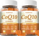 2 Pack 500MG Coq10 Gummies - 3X Better Absorption, Plus Omega-3, Magnesium, Vitamin B3 & Zinc - Coenzyme Q10 Supplements for Heart Health, Cellular Energy & Antioxidant, Vegan, 120 Counts 2