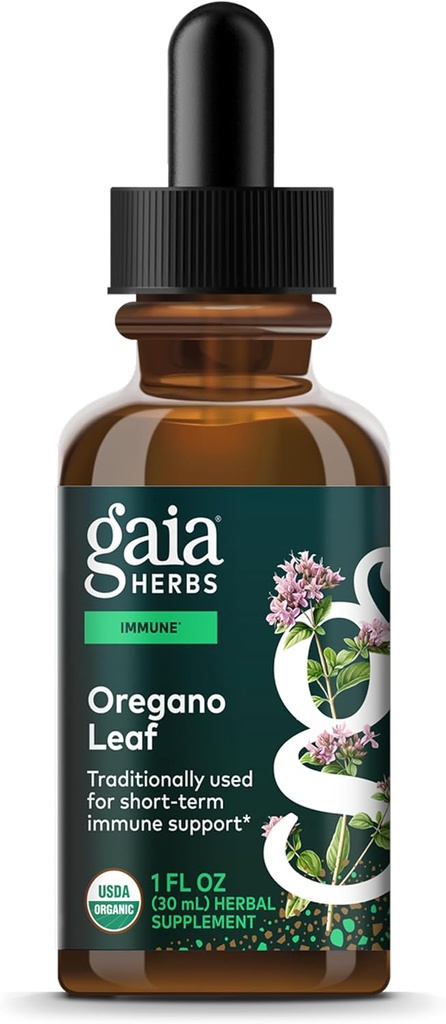 Gaia Herbs Oregano Leaf - Immune Support Herbal Supplement - with Oregano Leaf Extract - Certified Organic - 1 Fl Oz (23 Servings) 2