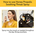 Mickelberry Gardens Honey Propolis Throat Spray - Soothing Sore Throat Relief & Propolis Immune Support - Herbal & Honey Formula (2 oz) 4