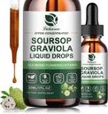(2 Pack) Soursop Graviola Leaf Extract Liquid Drop Plus Pure Botanical Sea Moss for Cell Support & Regeneration, Immunity, Liver, Gut & Antioxidant - Soursop Bitters Liquid, Natural Flavor, 1 Fl Oz 2