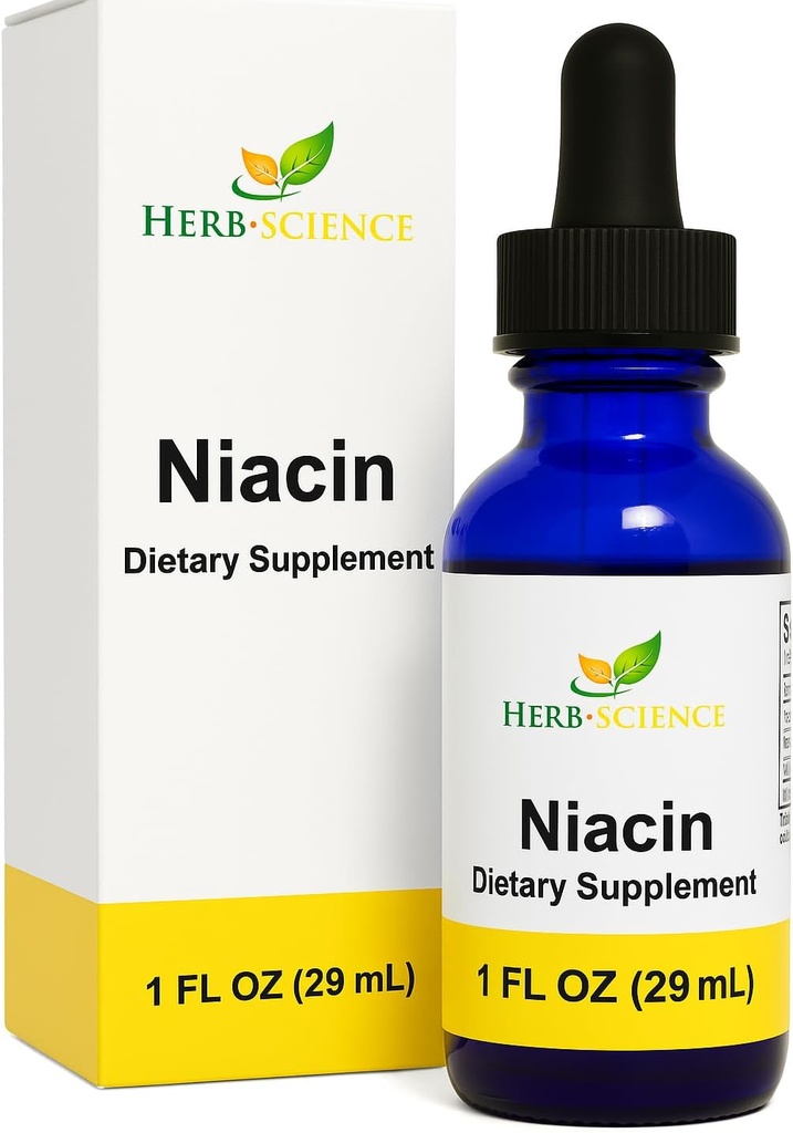 Liquid Vitamin B3 Drops - Cold Processed Niacin Supplement, Supports Tongue & Skin Health - Vegan, Non-Alcoholic and Quality Tested.- 1 Fl. Oz, 36 Servings 2