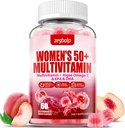 Sugar-Free Womens Multivitamin 50 Plus Gummies with Calcium, Magnesium, Zinc, Vitamin A, C, D3, E, K2, B Complex, Folate, Biotin - Multi Vitamins & Minerals for Skin, Energy, Immune Support 2