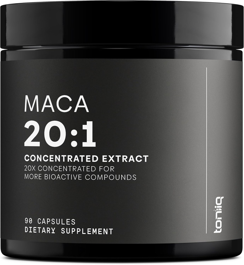 Maca Root - Ultra High Potency 20:1 Extract - Black, Red and Yellow Maca Complex - Single Origin, Wildcrafted & Highly Concentrated - Third-Party Lab Tested - 90 Capsules 2