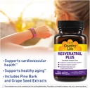 Country Life Resveratrol Plus 1000mg - Organic Antioxidant Supplement with Pine Bark & Grape Seed Extracts - Vegan, Gluten-Free, Non-GMO 4