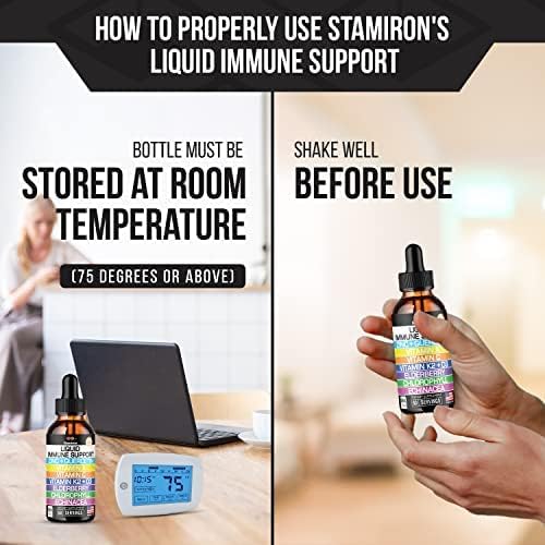 Zinc Quercetin Vitamin C D3 Liquid Immune Support with Vitamin A K2 Echinacea Chlorophyll and Elderberry - 9in1 Immune Defense Drops Complex for Immunity Health Respiratory Health - 60 Servings 4