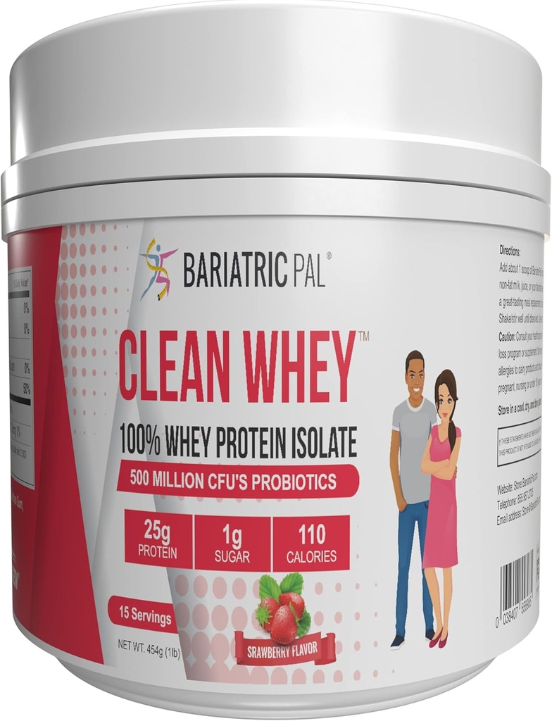 BariatricPal Clean Whey Protein (25g) with Probiotics (15 Servings) (Chocolate) 2