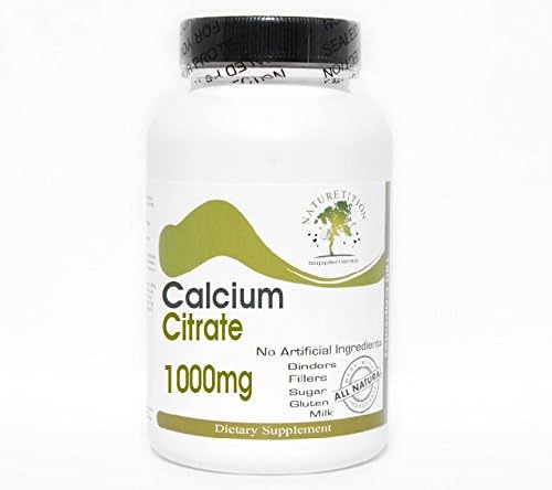 Calcium Citrate 1000mg ~ 100 Capsules - No Additives ~ Naturetition Supplements 2