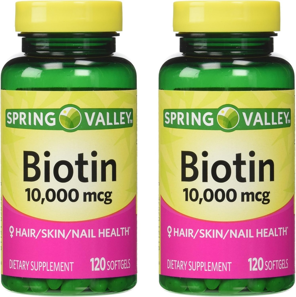 Spring Valley - Biotin 5000 mcg, 240 Softgels by Spring Valley 3