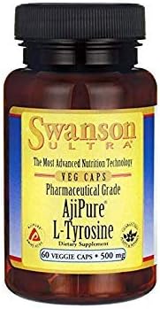 Swanson Amino Acid Ajipure L-Tyrosine Pharmaceutical Grade 500 Milligrams 60 Veg Capsules 2