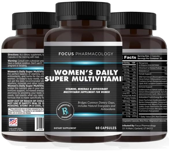 Women's Daily Super Multivitamin - 60 Capsules 3