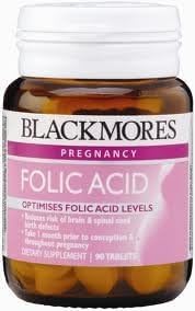 Blackmores Viltamins Folic Acid for Women Who Are Ready to Have a Child 90 Tablets. [Free for You Beauty Gift] 2