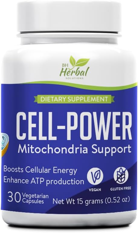 CellPower Mitochondrial Support - Mitochondrial Energy Boost Herbal Supplement - Natural Support for Enhanced ATP Production & Cellular Vitality - 100% Natural and Herbal 2
