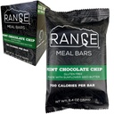 Range Meal Bar - High Calorie Meal Replacement Bares - Gluten Bares Gratis - Mochilas - 6 Pack (Mint Chocolate Chip)