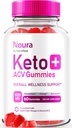 NutraRize Noura Keto+ACV Gummies, Suplemento Oficial de Keto, Todo Natural, Manzana Vinagre Reseñas (60 Gummies)