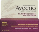 Aveeno Maximum Strength 1% Hydrocortisone Anti-Itch Cream, 1 Oz, (Pack of 24)