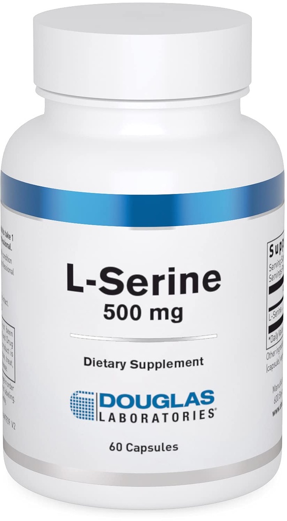 Douglas Laboratories L-Serine peru Amino Acid Suplemento para la salud del corazón y del cerebro y el edificio del músculo* Silencio 60 Capsules