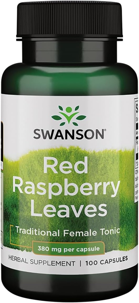 Swanson Red Raspberry hojas 380 Milligrams 100 cápsulas