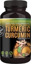 Cápsulas de Curcumina 100% crudas y orgánicas. Certified Organic, Gluten-Free, Non-GMO, and Caffeine-Free. Mejorado con ajo, jengibre y pimienta negra, 500 mg, 120 cápsulas veganos