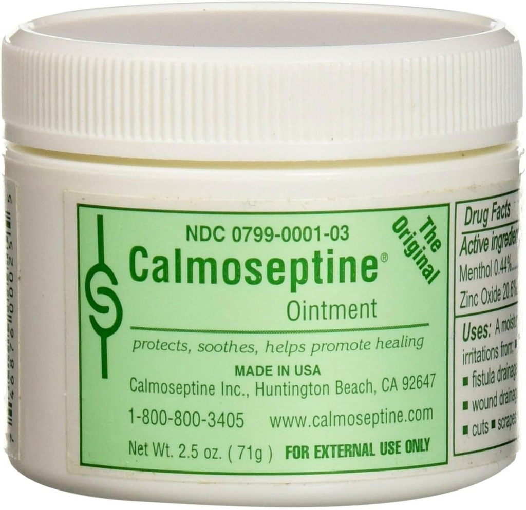 Ungüento calmoseptino - 2,5 Oz Jar Cada (Pack de 3)