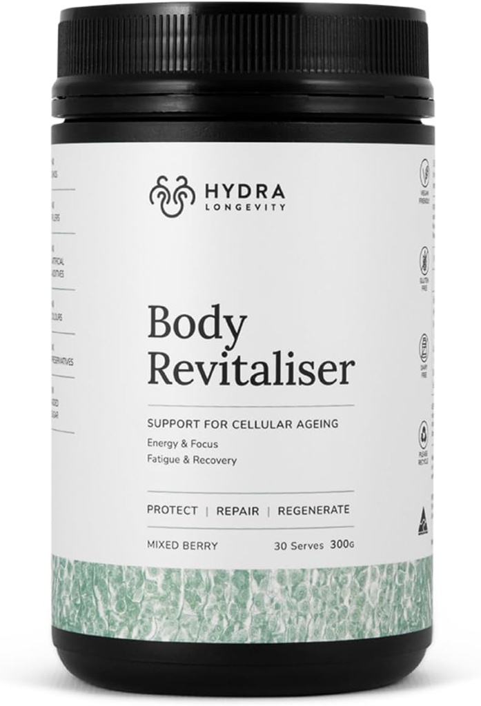 Revitaliser Body Ecológico Superfood Powder Health Supplement, 49 Ingredient Smoothie Mix with Prebiotics, Chlorella, Reishi, Vegan, Non-GMO, Gluten-Free 300 Grams (30 Servings)