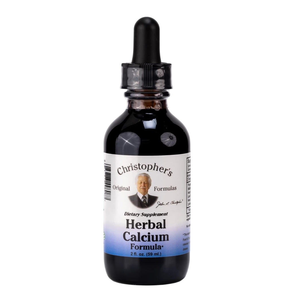 Christopher's Original Formulas Herbal Calcium Extract, Natural Bone Health Support, 2 oz