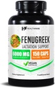Healthfare Fenugreek Seed Extract 6000mg ← 150 Vegan Capsules tóxico Concentrado Herbal Suplemento Silencio No Gluten-Free TEN Made in USA