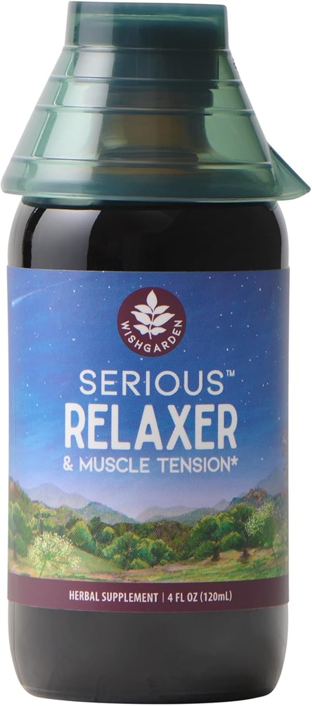 WishGarden Herbs Grave Relaxer & Muscle Tension - All-Natural Muscle Relax Herbal Suplemento con lechuga silvestre &amp; Wood Betony, libera la tensión muscular, relajarse músculos &amp; musculos incomodidad, 4oz