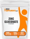 BulkSupplements.com Zinc Gluconate Powder - Zinc 40mg, Mineral Supplement for Immune Support - Gluten Free, 285mg per Serving, 100g (3.5 oz) (Pack of 1)